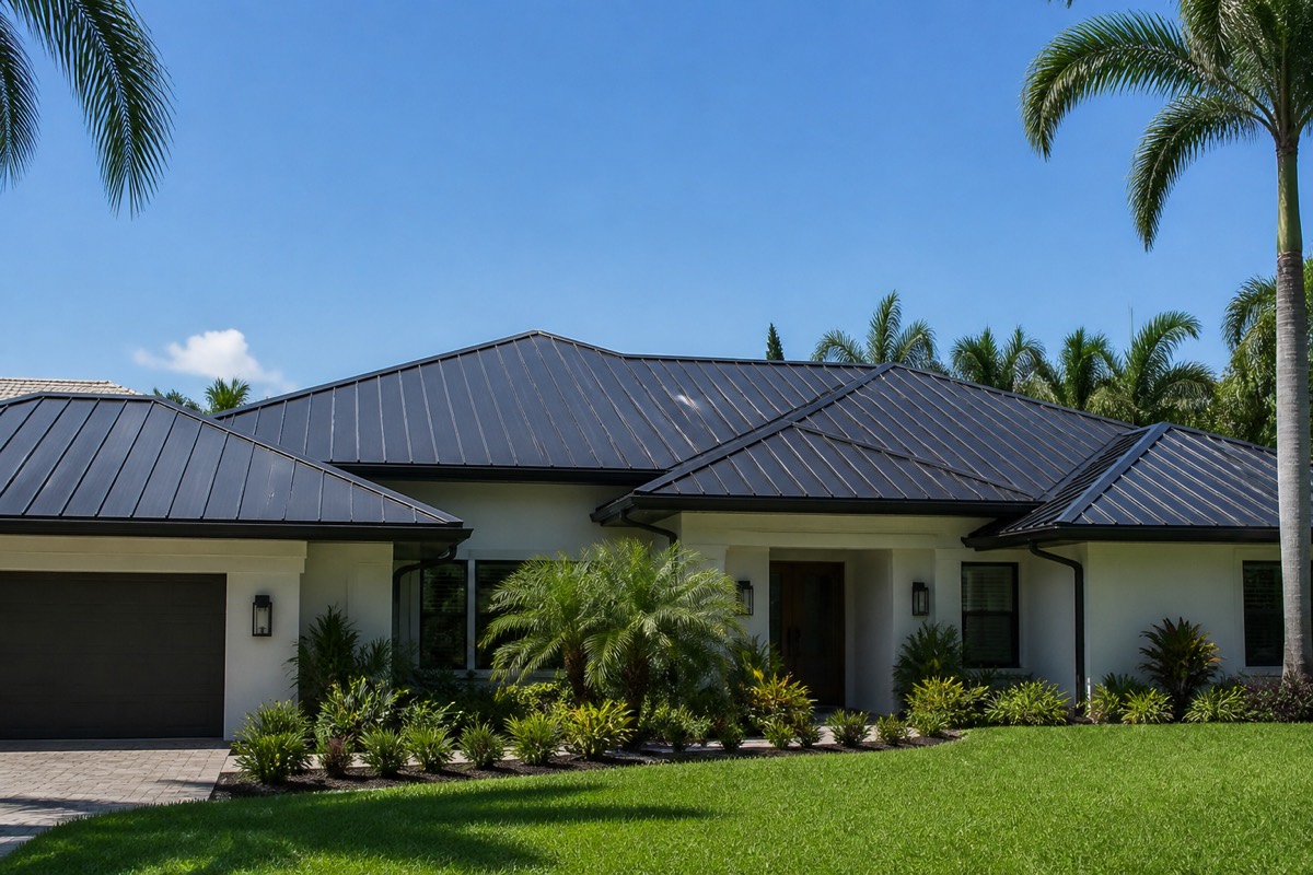 Metal roof in the heat in Tampa
